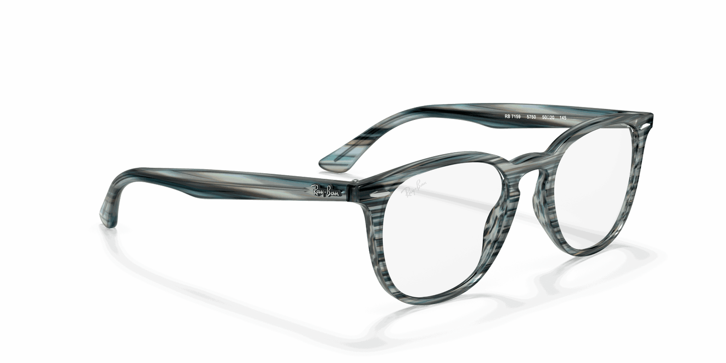 [Clear Lenses, Polished Striped Blue Grey Frame]