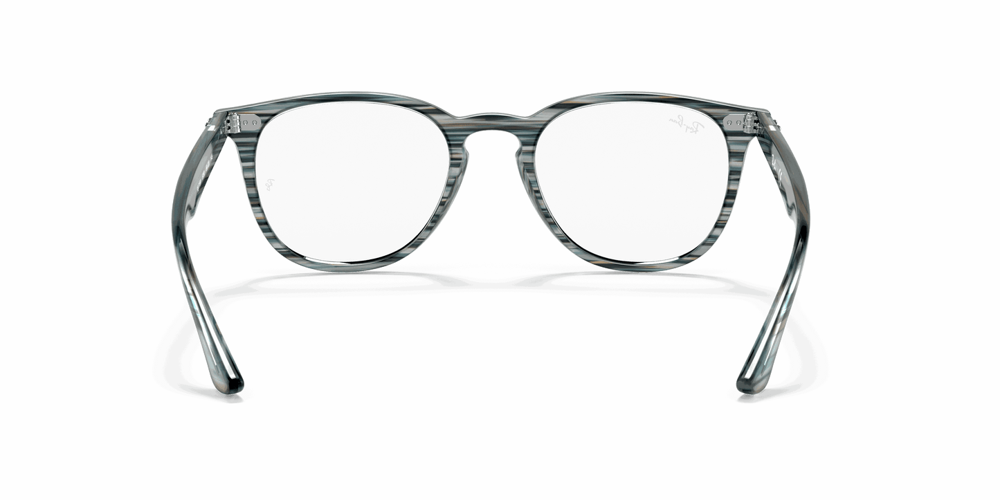 [Clear Lenses, Polished Striped Blue Grey Frame]