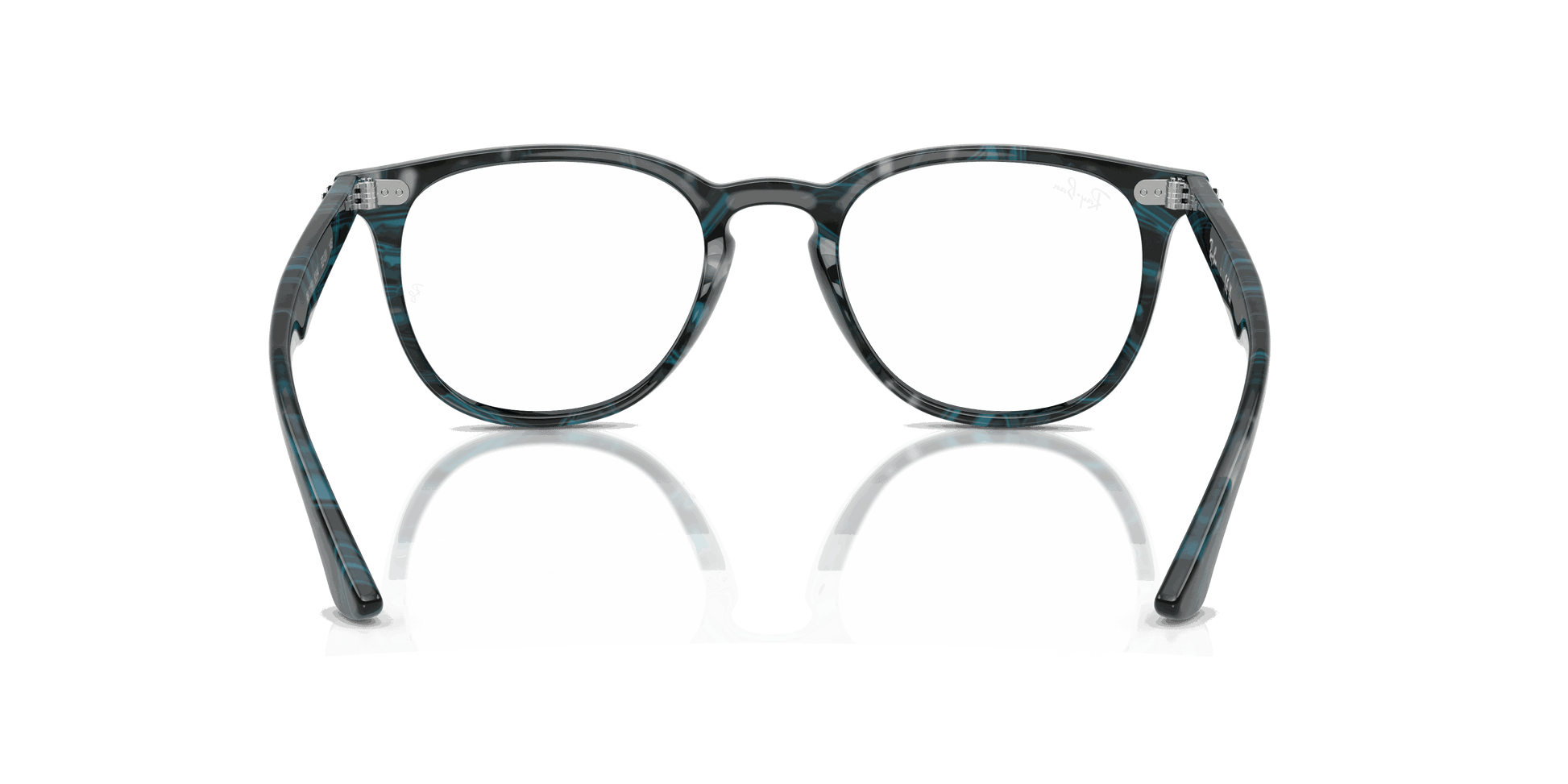 [Clear Lenses, Polished Transparent Fantasy Blue & Grey Frame]