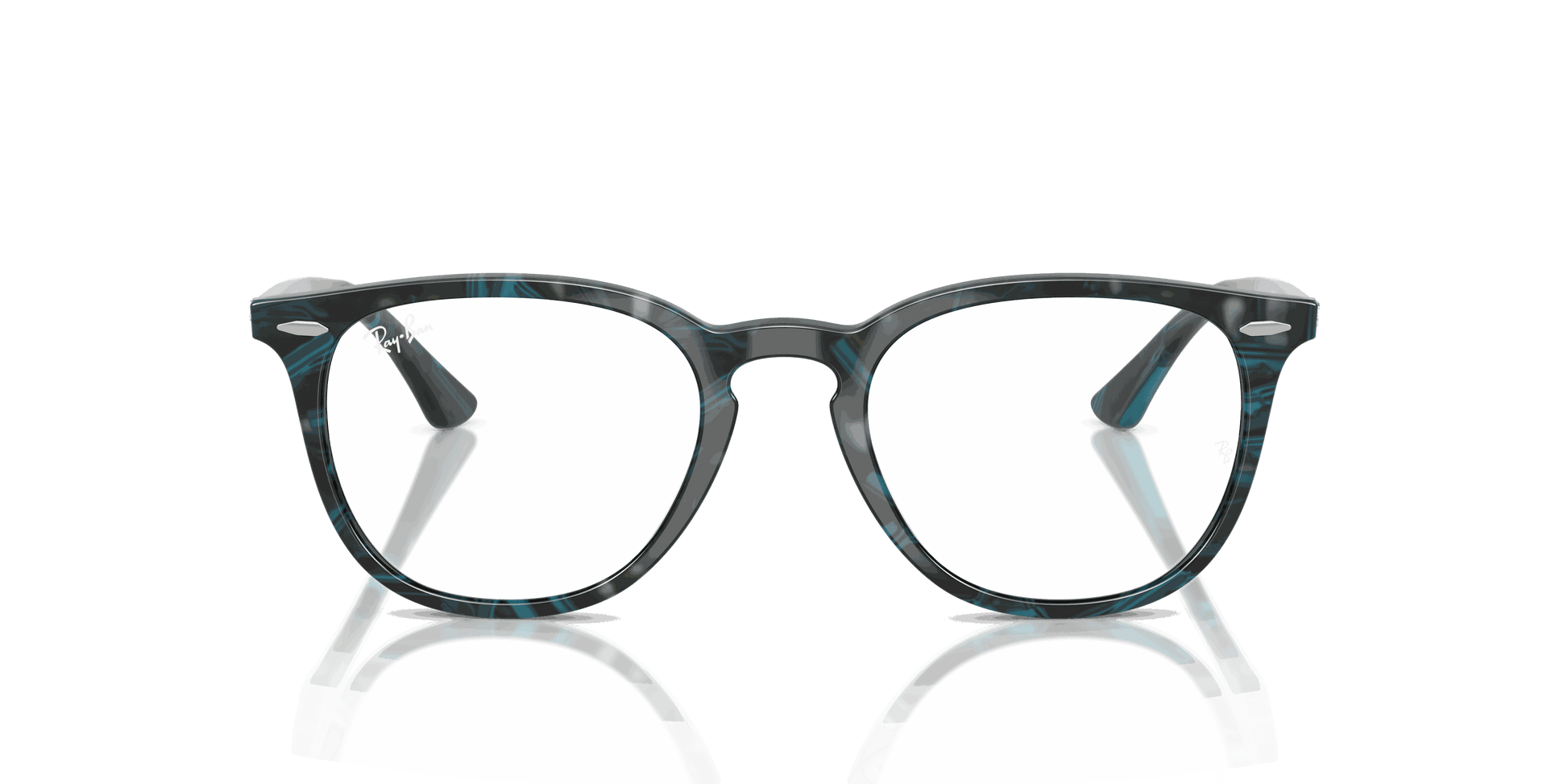 [Clear Lenses, Polished Transparent Fantasy Blue & Grey Frame]