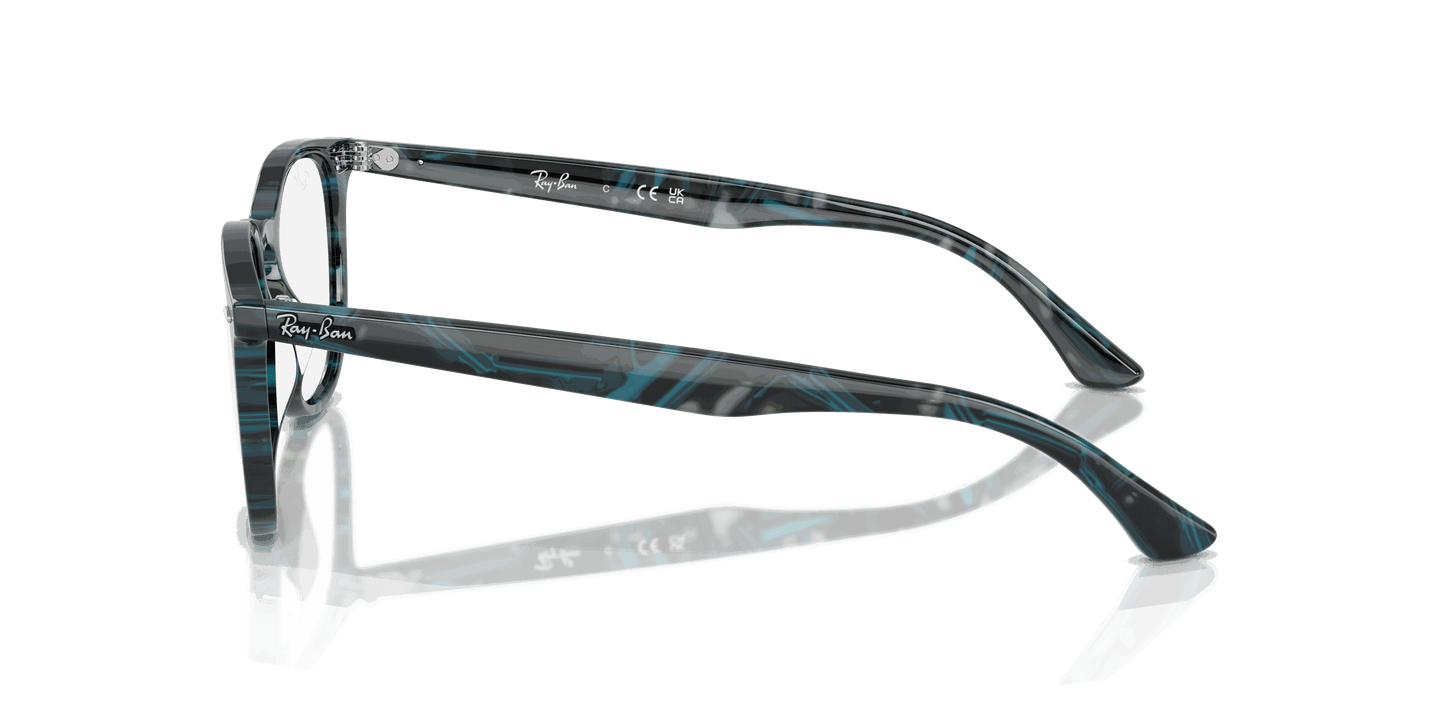 [Clear Lenses, Polished Transparent Fantasy Blue & Grey Frame]