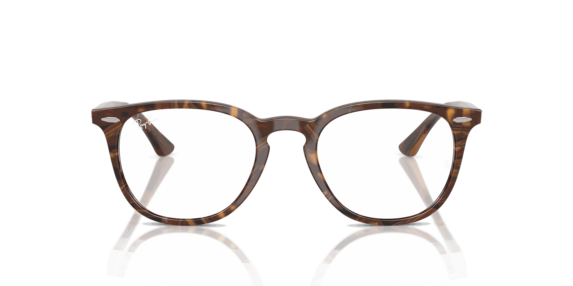 [Clear Lenses, Polished Transparent Fantasy Brown Yellow Frame]