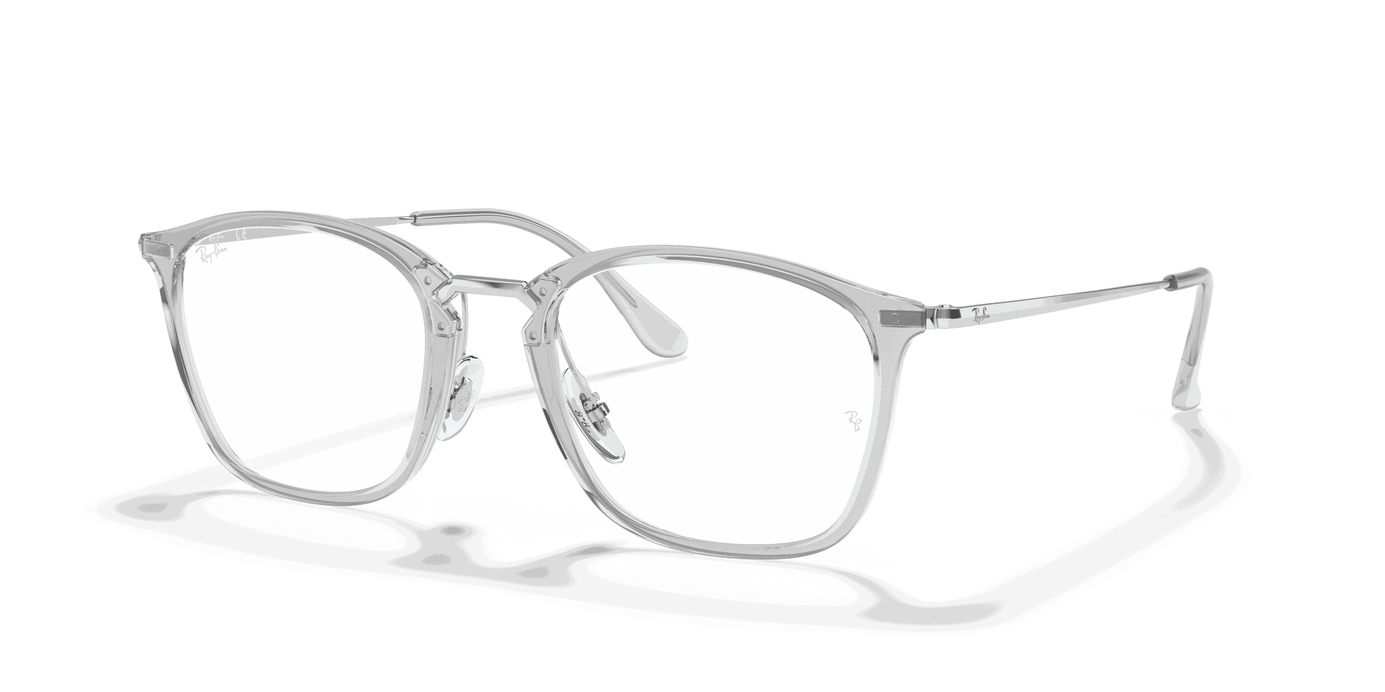 [Clear Lenses, Polished Transparent Frame]