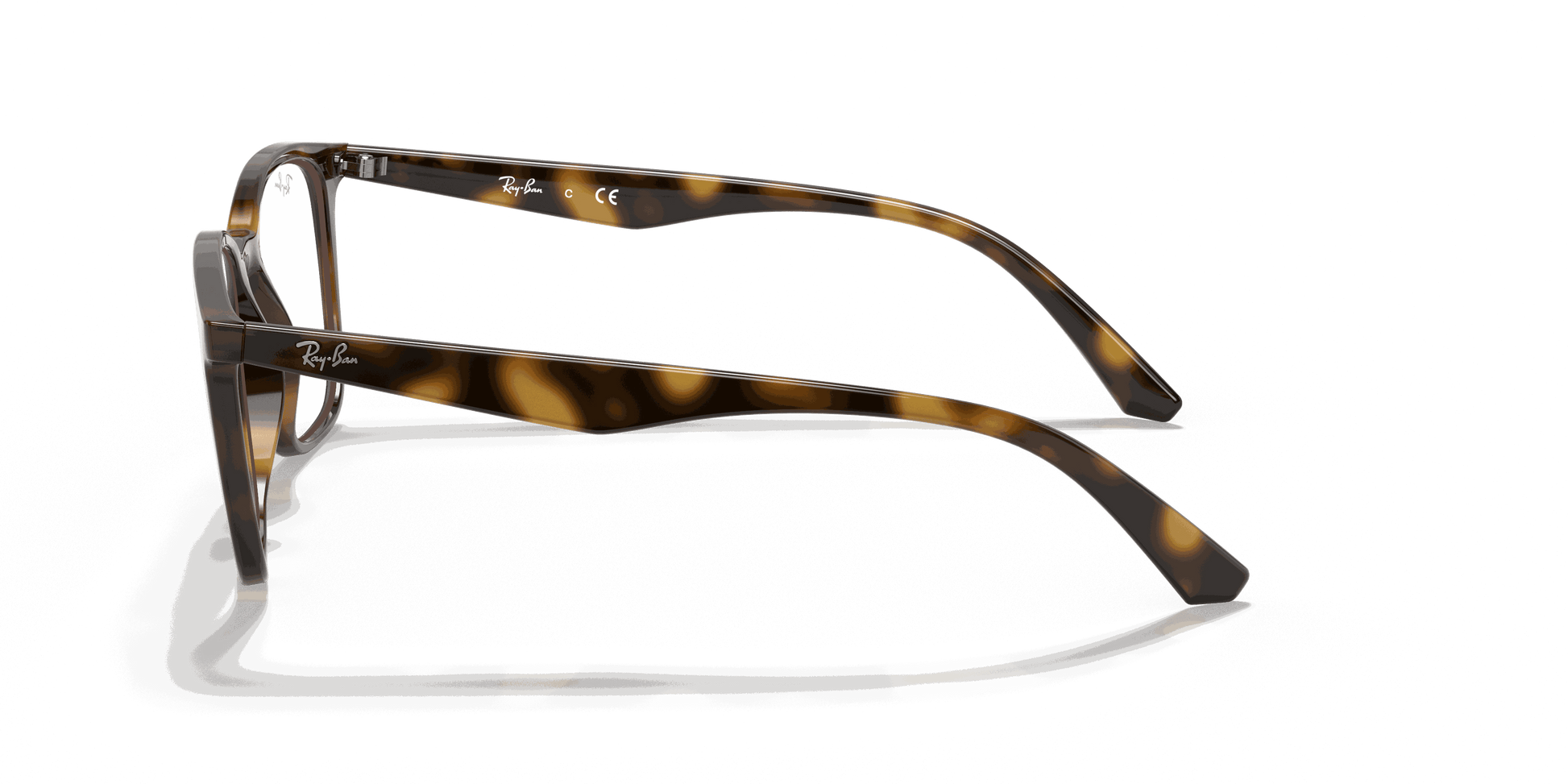 [Clear Lenses, Polished Havana Frame]