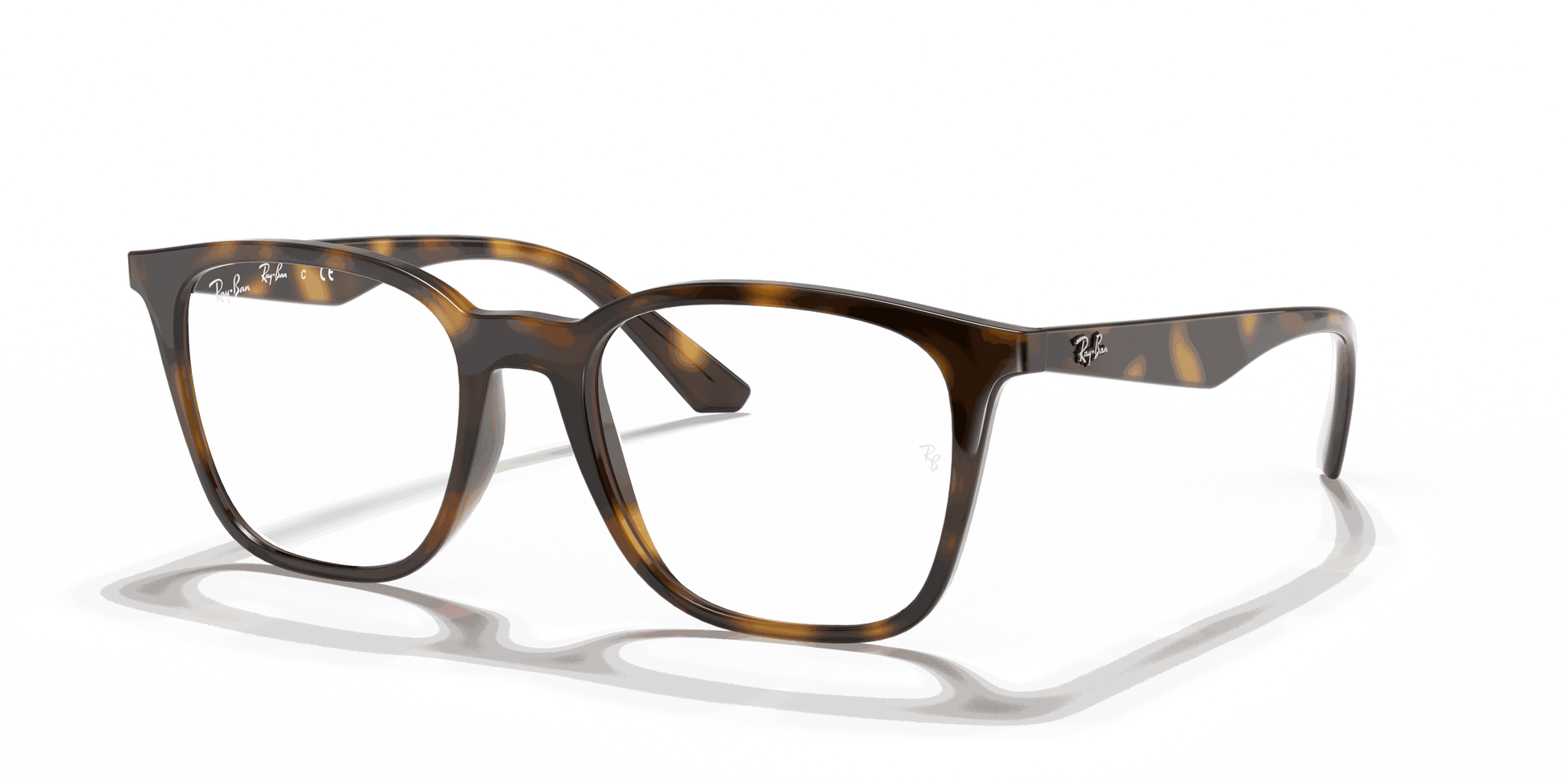 [Clear Lenses, Polished Havana Frame]