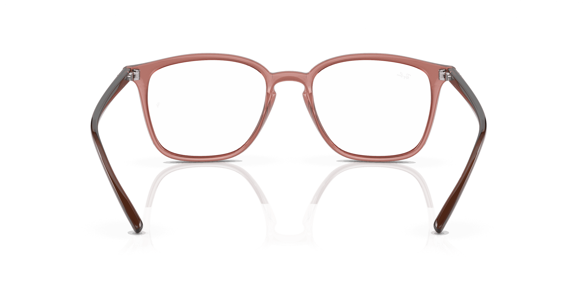 [Clear Lenses, Polished Transparent Light Brown Frame]