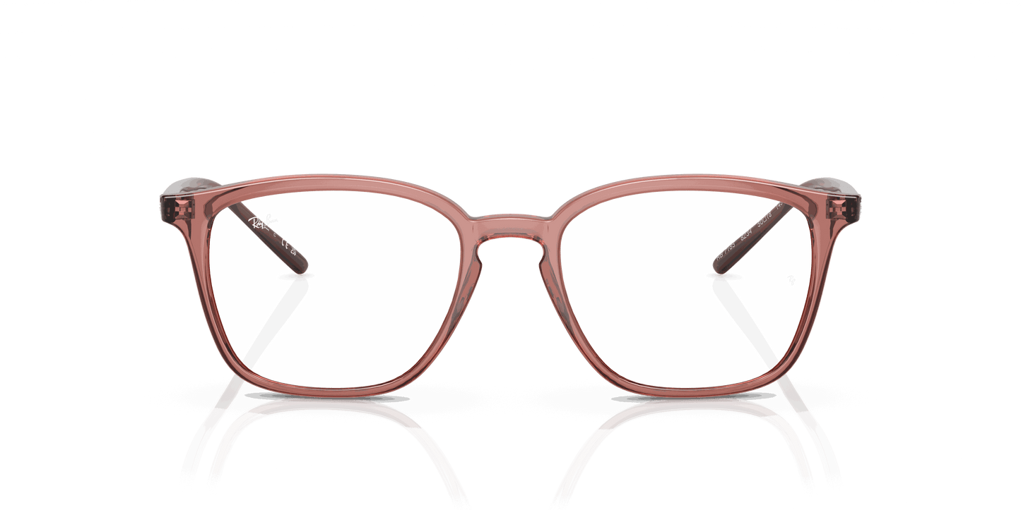 [Clear Lenses, Polished Transparent Light Brown Frame]