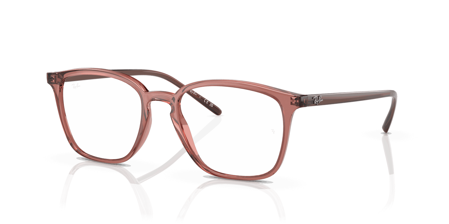 [Clear Lenses, Polished Transparent Light Brown Frame]
