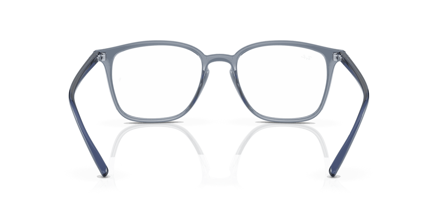 [Clear Lenses, Polished Transparent Dark Blue Frame]