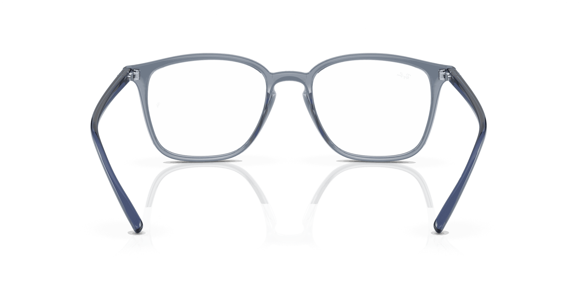 [Clear Lenses, Polished Transparent Dark Blue Frame]
