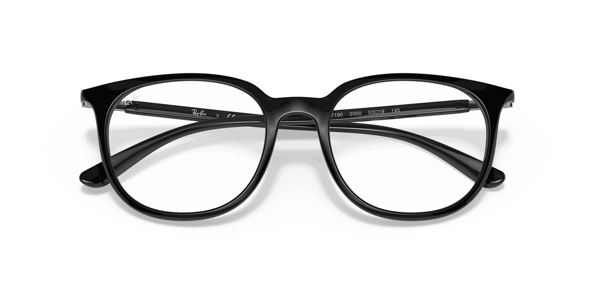 [Clear Lenses, Polished Black Frame]
