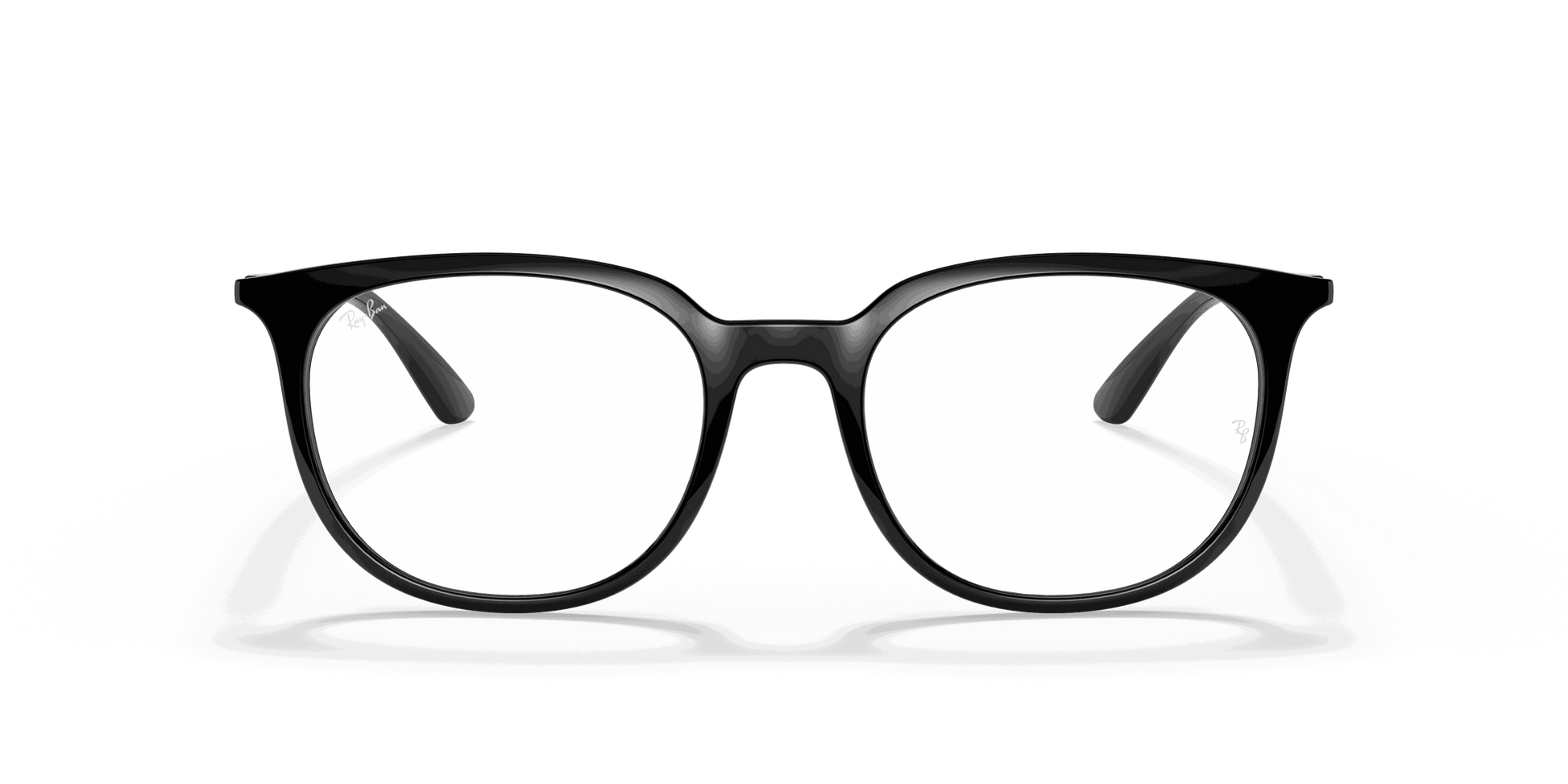 [Clear Lenses, Polished Black Frame]