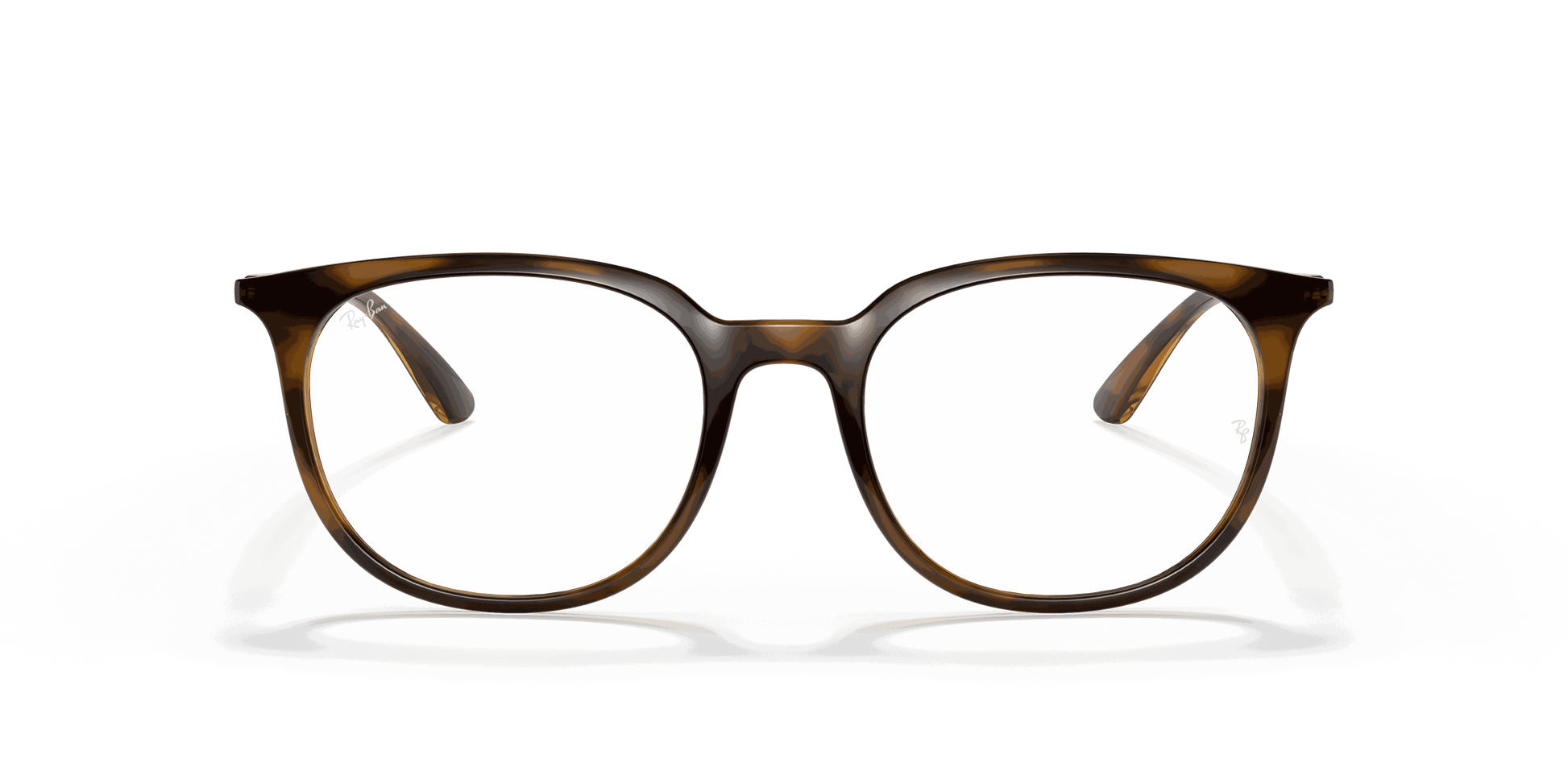 [Clear Lenses, Polished Havana Frame]