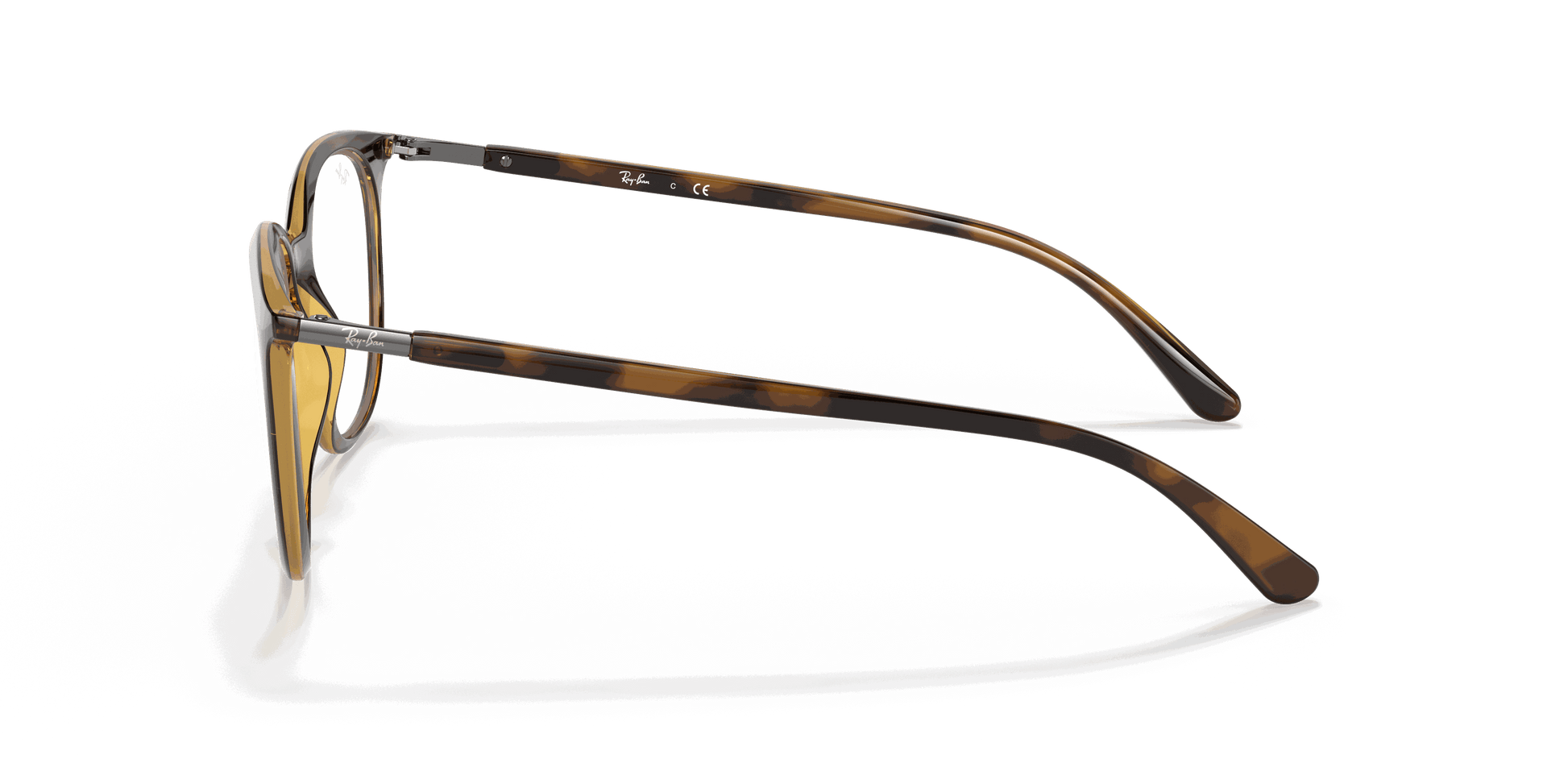 [Clear Lenses, Polished Havana Frame]