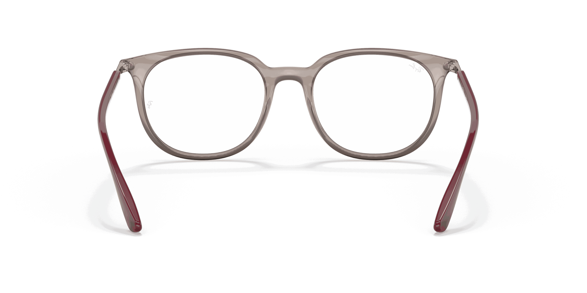 [Clear Lenses, Polished Transparent Grey Frame]