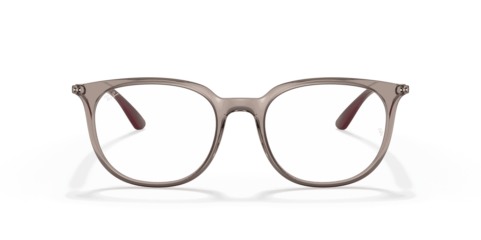 [Clear Lenses, Polished Transparent Grey Frame]