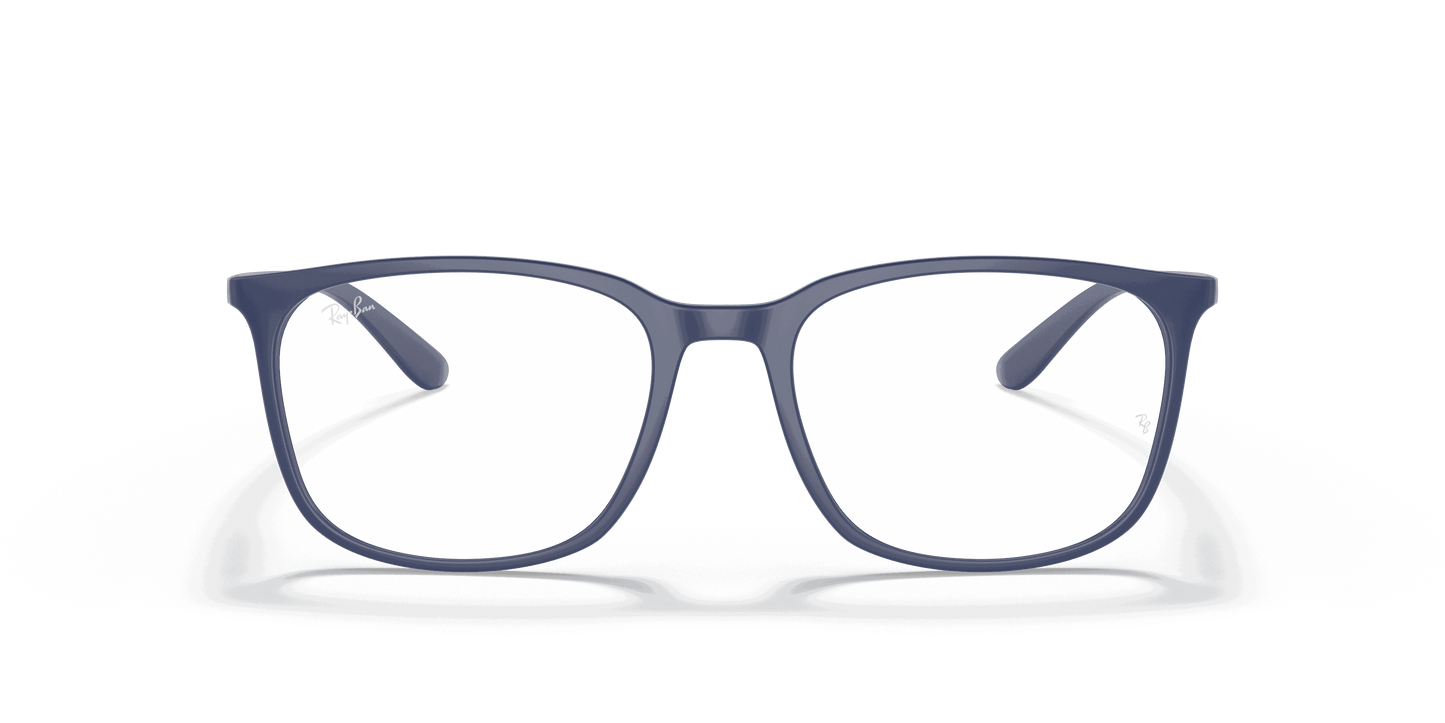 [Clear Lenses, Matte Dark Blue Frame]