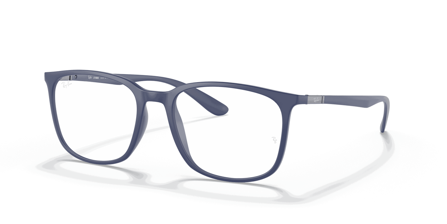 [Clear Lenses, Matte Dark Blue Frame]