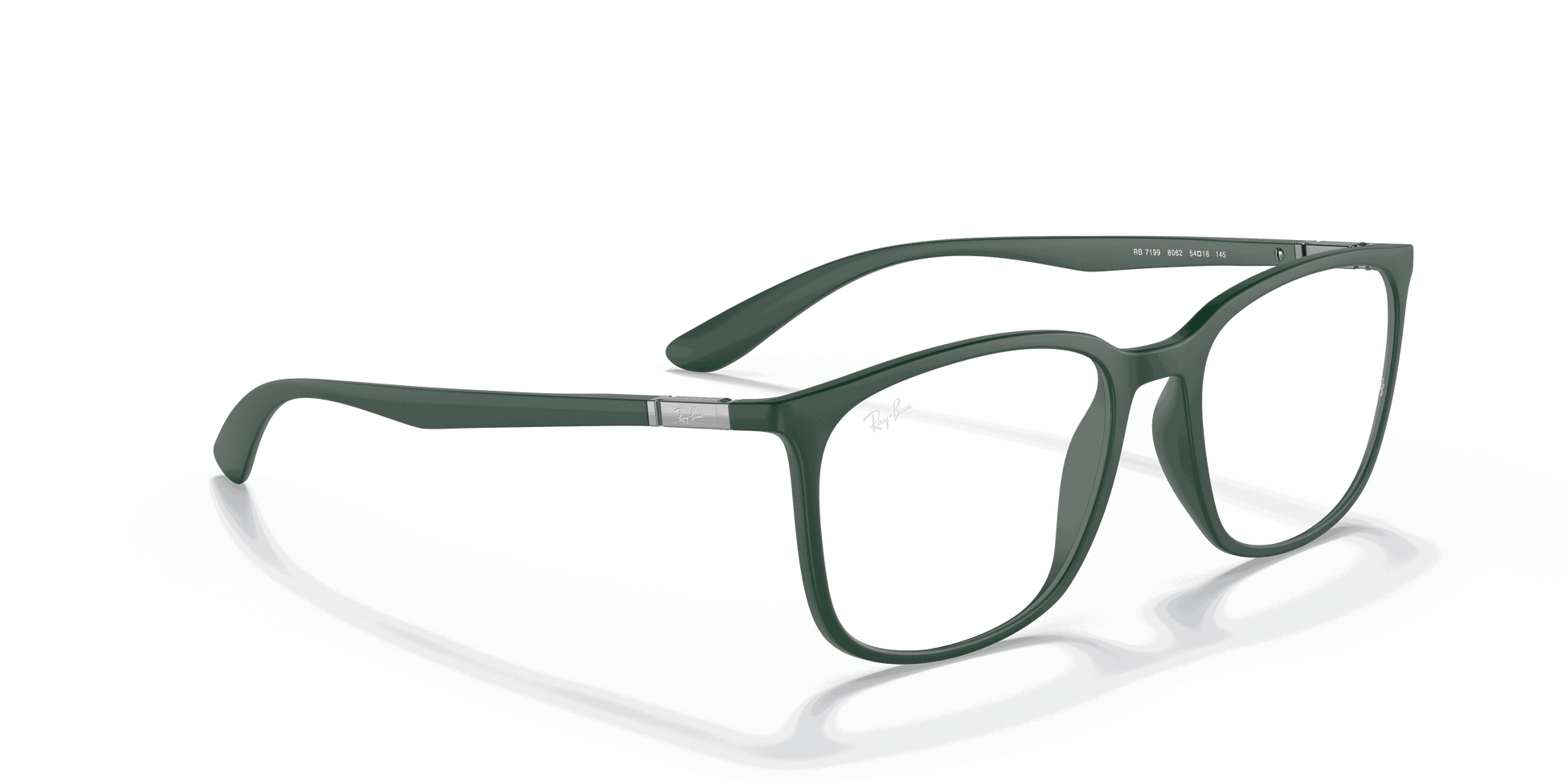 [Clear Lenses, Matte Green Frame]
