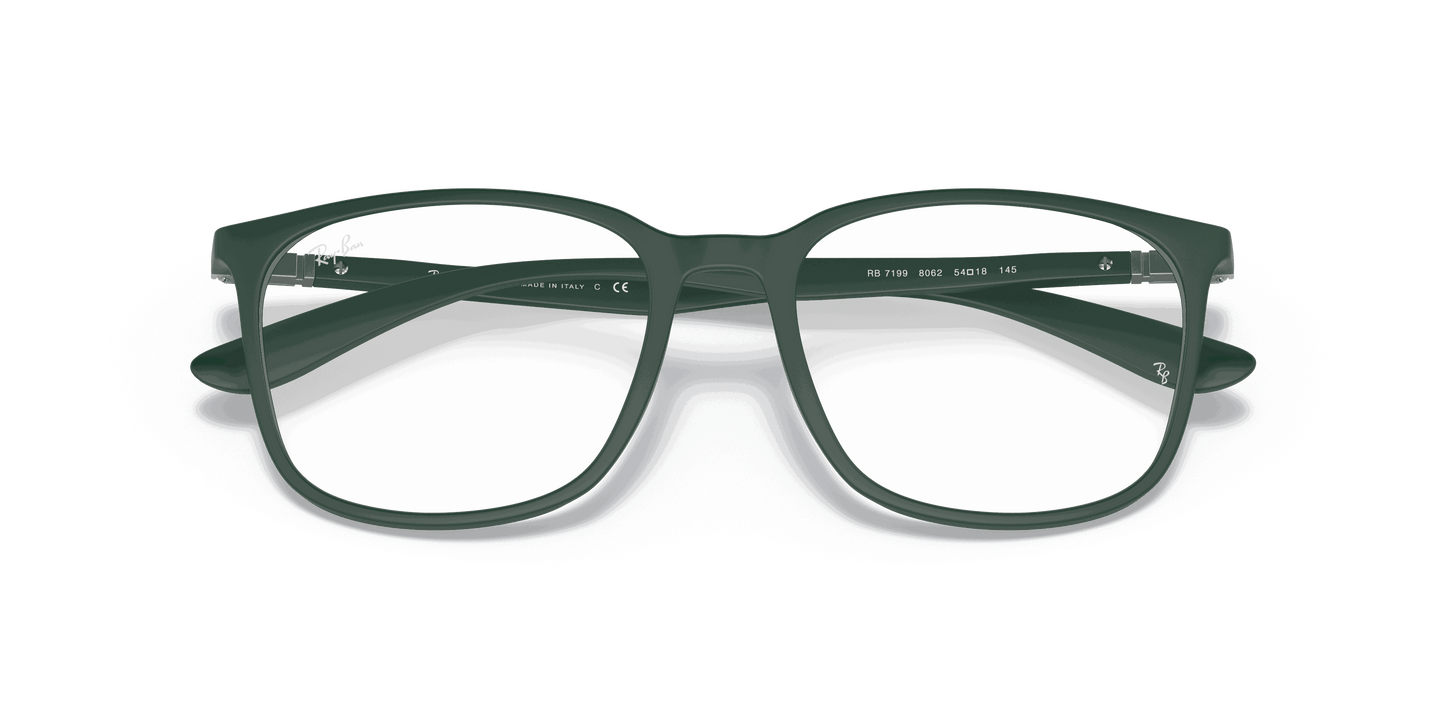 [Clear Lenses, Matte Green Frame]