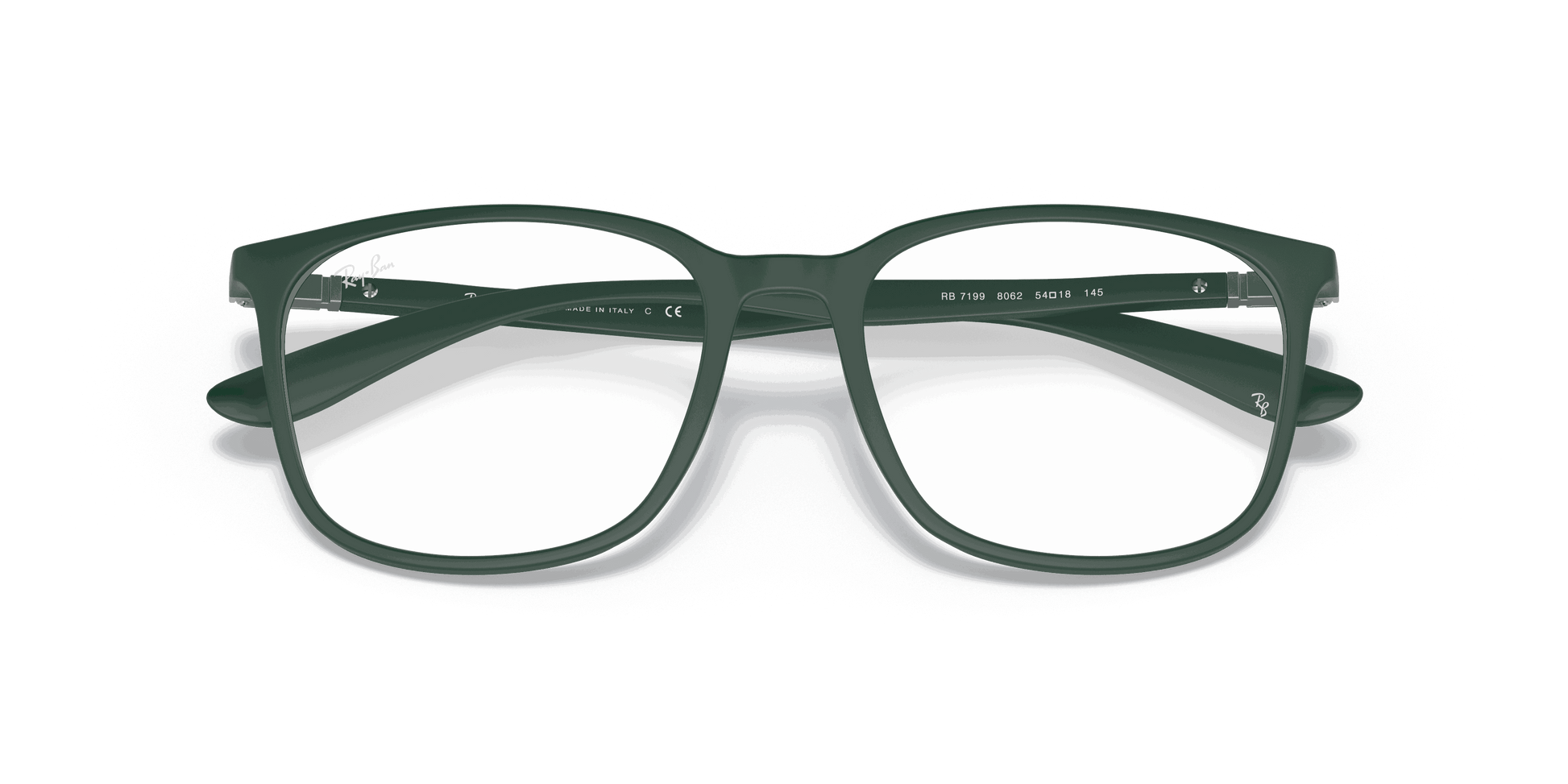 [Clear Lenses, Matte Green Frame]
