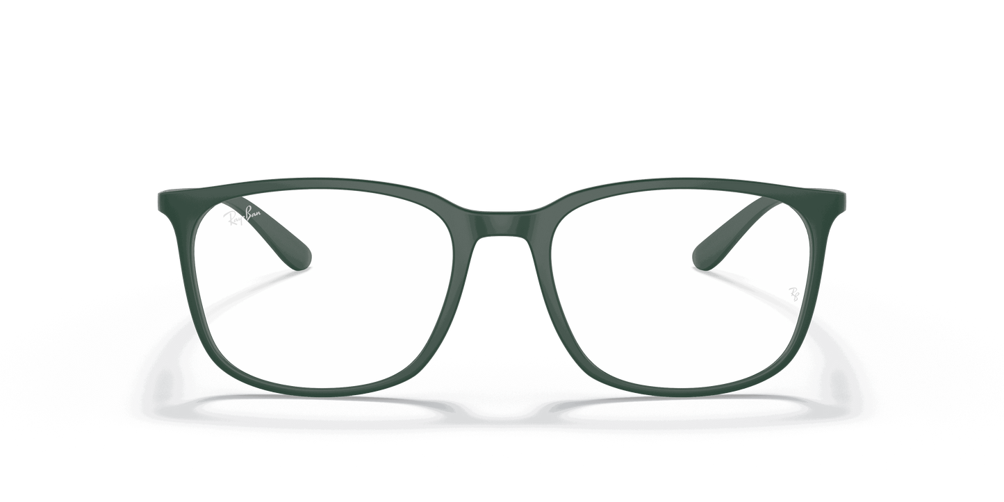 [Clear Lenses, Matte Green Frame]