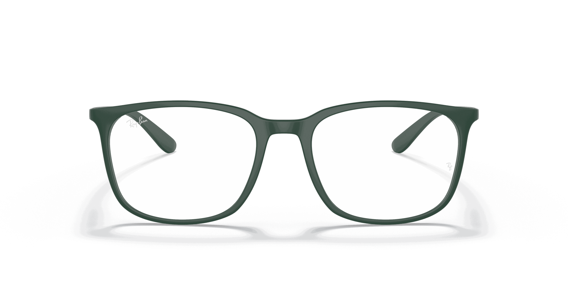 [Clear Lenses, Matte Green Frame]