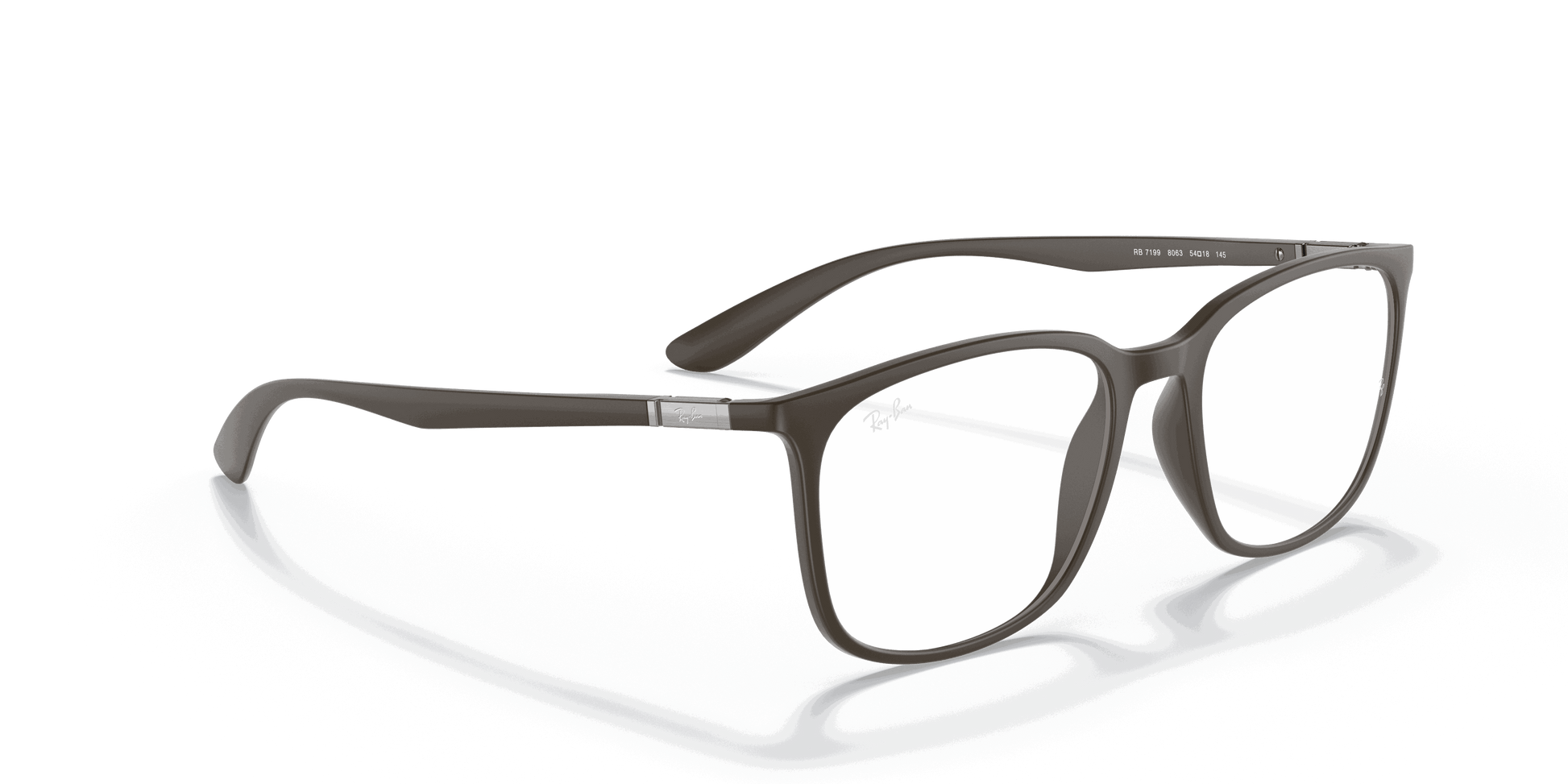 [Clear Lenses, Matte Brown Frame]