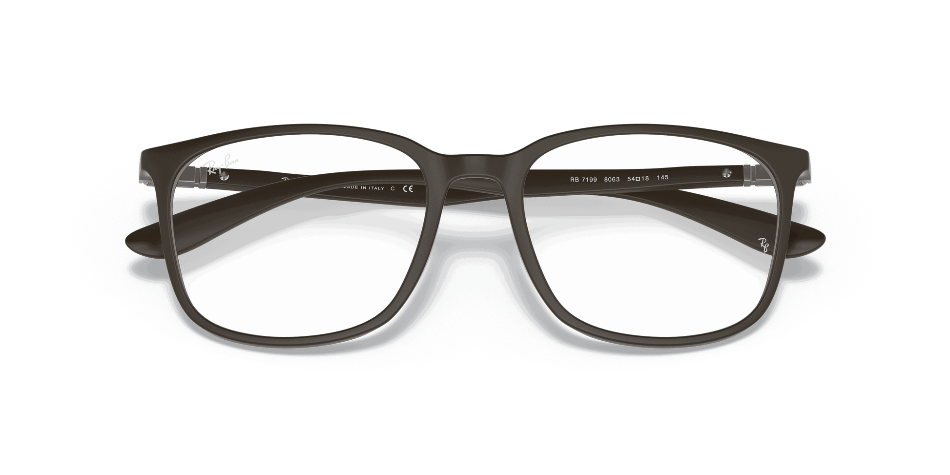 [Clear Lenses, Matte Brown Frame]