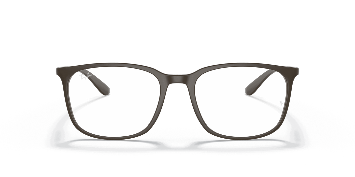[Clear Lenses, Matte Brown Frame]