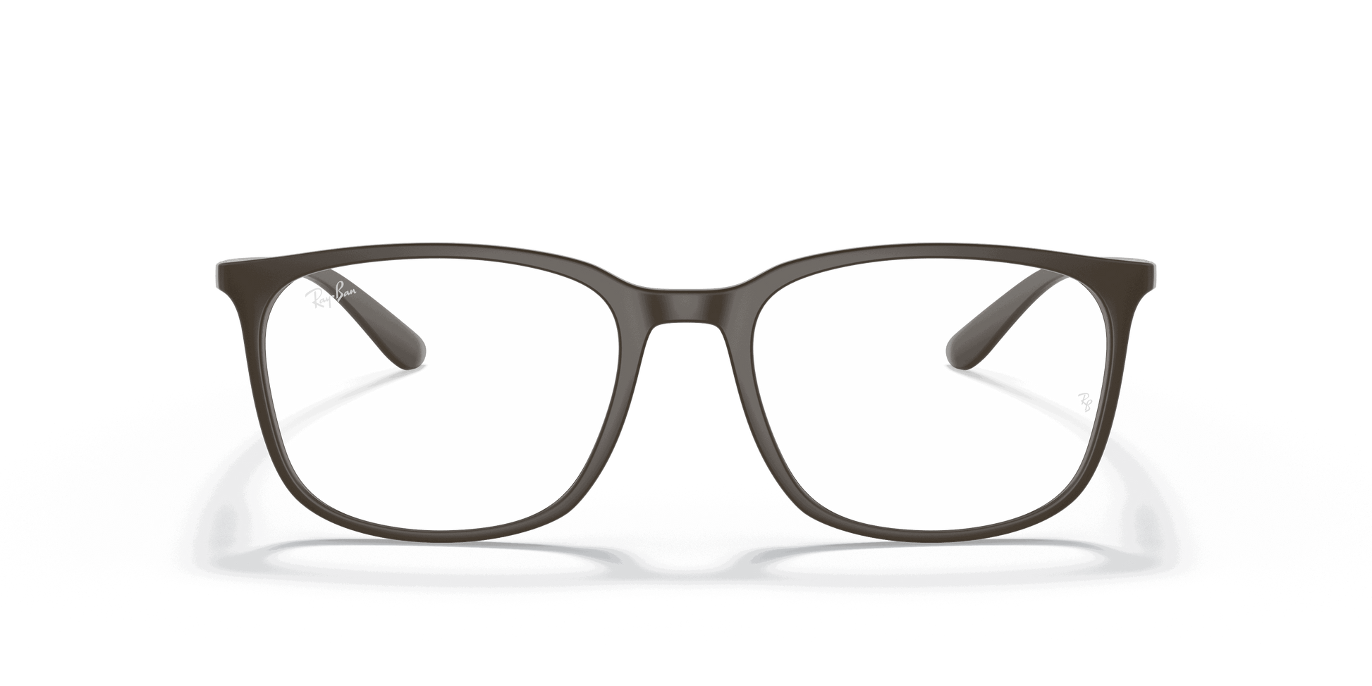 [Clear Lenses, Matte Brown Frame]