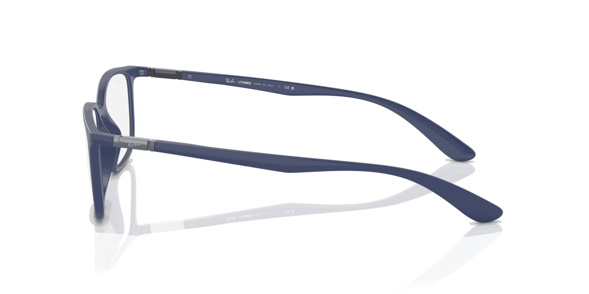 [Clear Lenses, Matte Blue Frame]