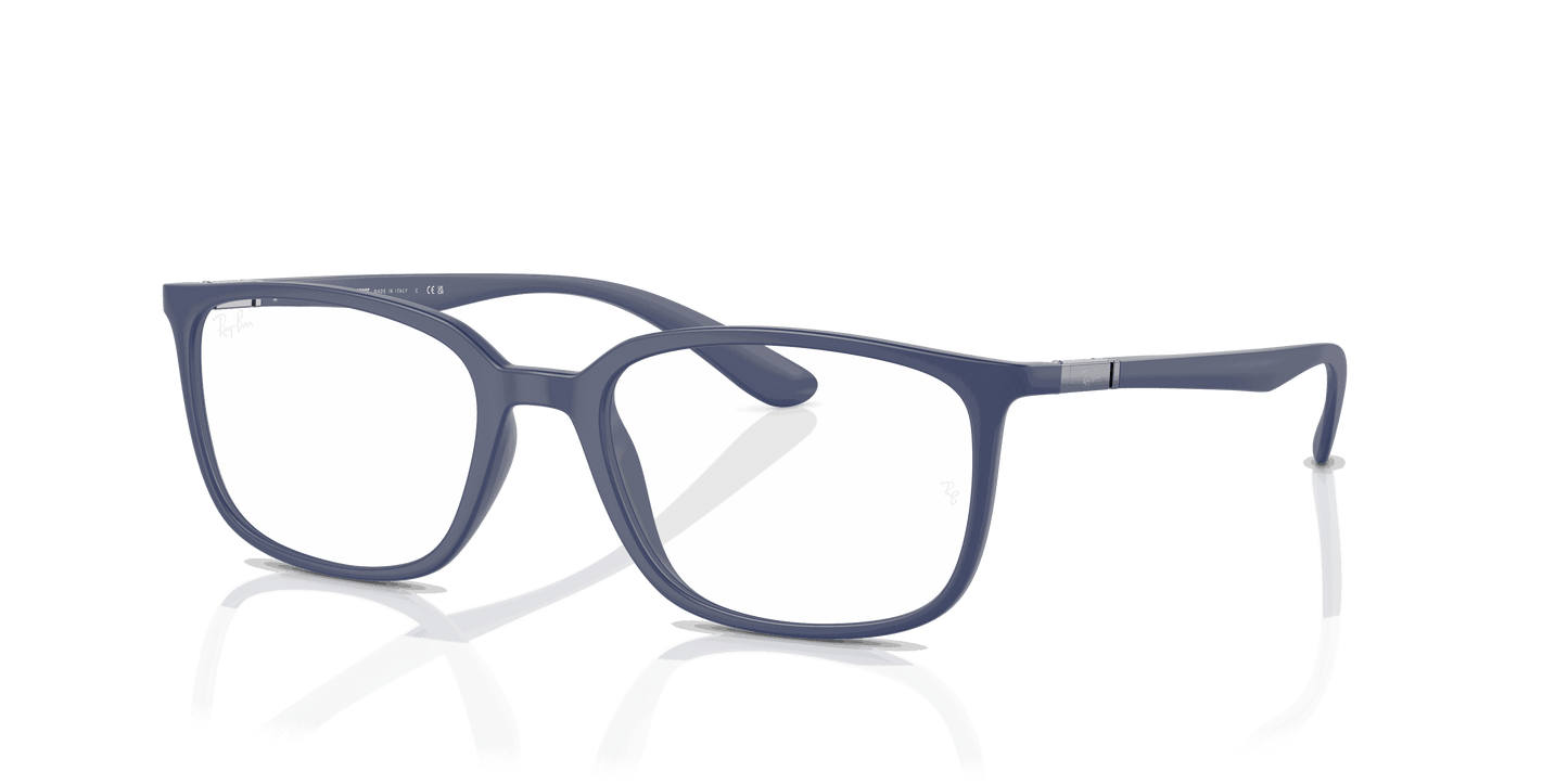 [Clear Lenses, Matte Blue Frame]