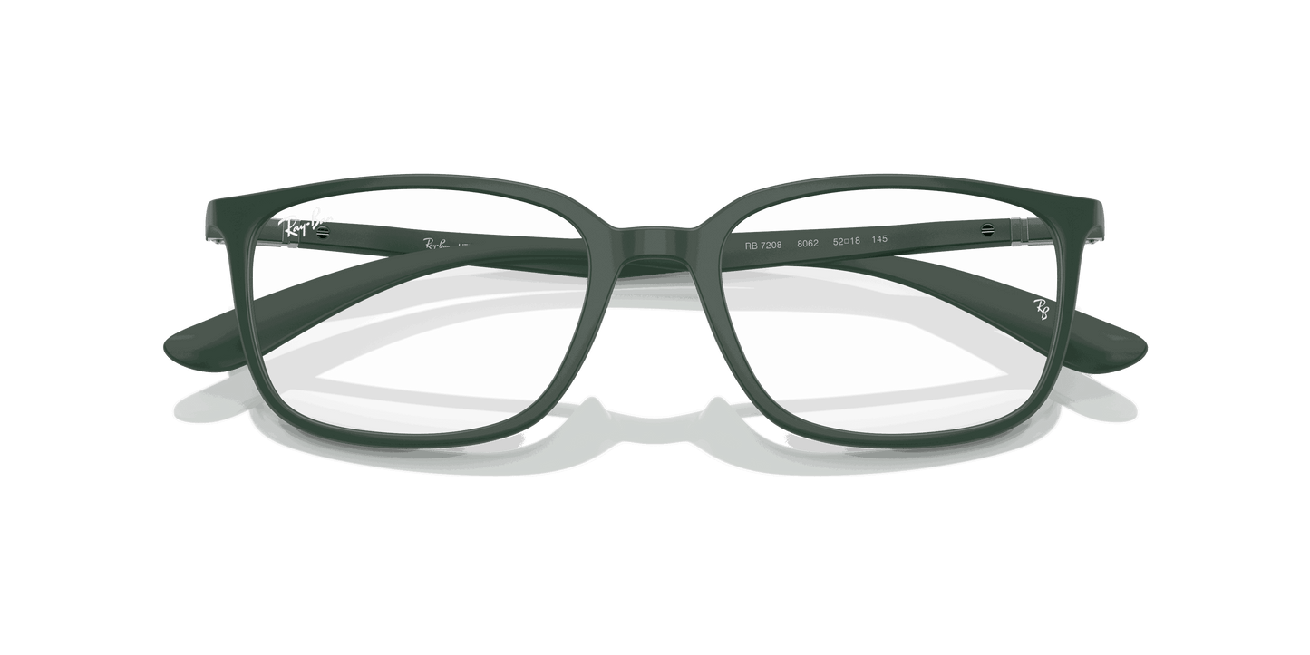 [Clear Lenses, Matte Green Frame]