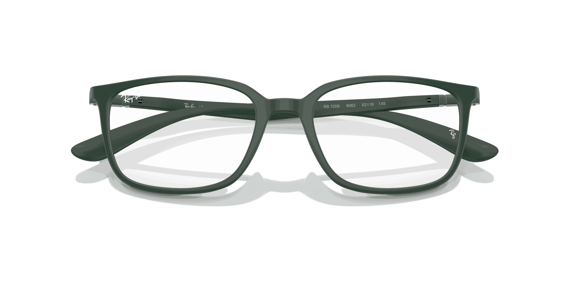 [Clear Lenses, Matte Green Frame]