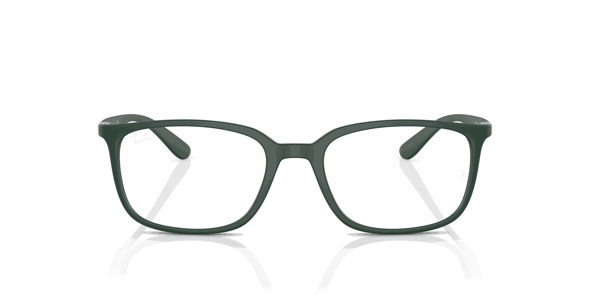 [Clear Lenses, Matte Green Frame]