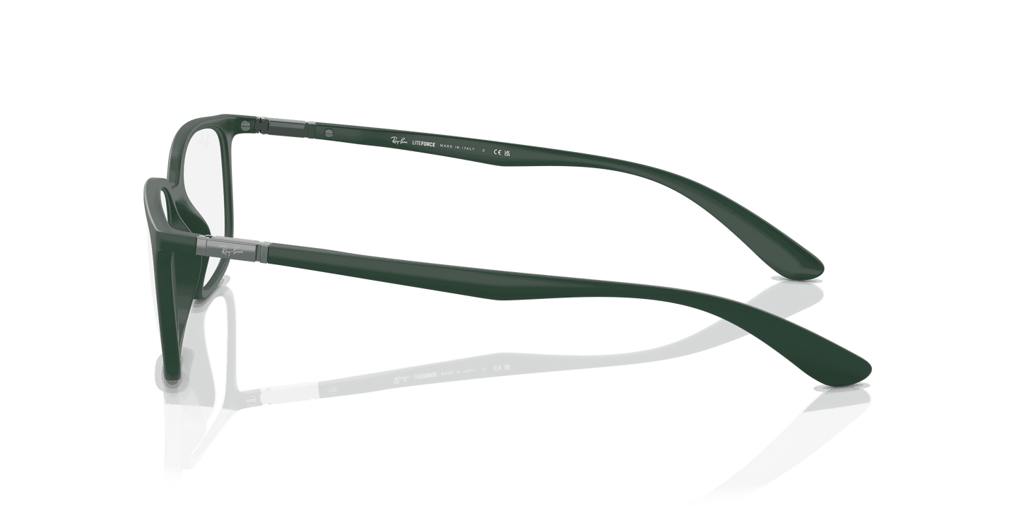 [Clear Lenses, Matte Green Frame]
