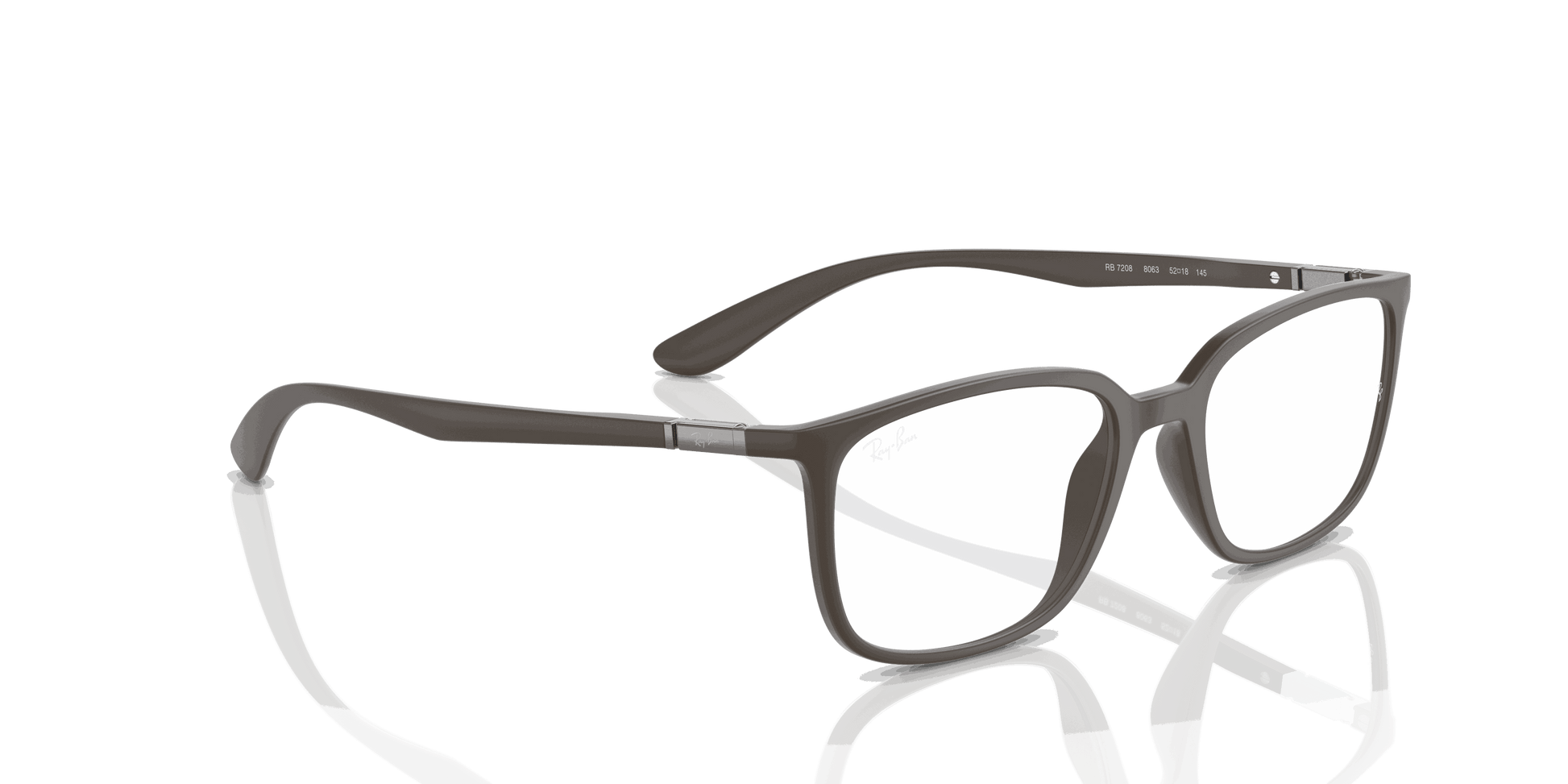 [Clear Lenses, Matte Brown Frame]