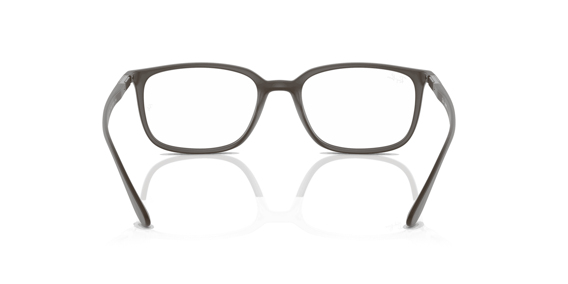 [Clear Lenses, Matte Brown Frame]