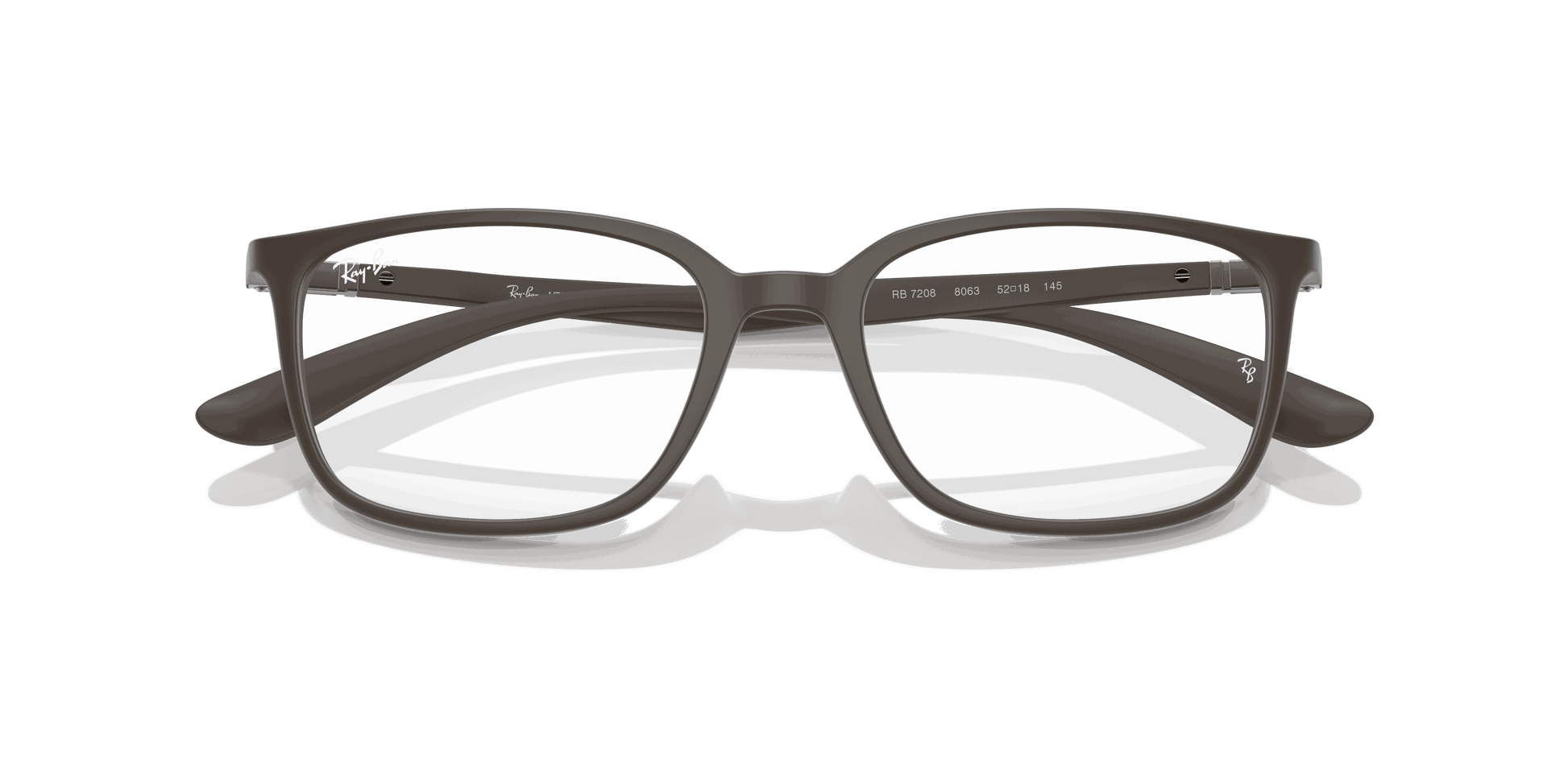 [Clear Lenses, Matte Brown Frame]