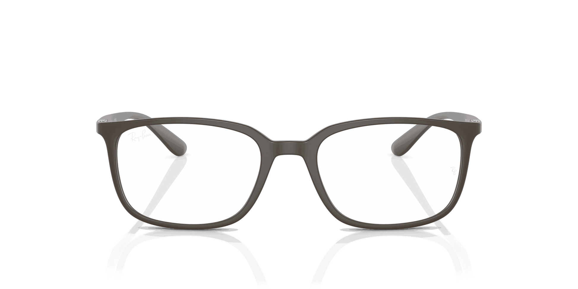[Clear Lenses, Matte Brown Frame]