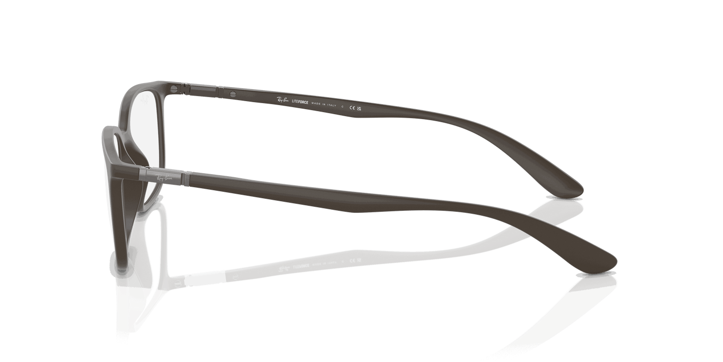[Clear Lenses, Matte Brown Frame]