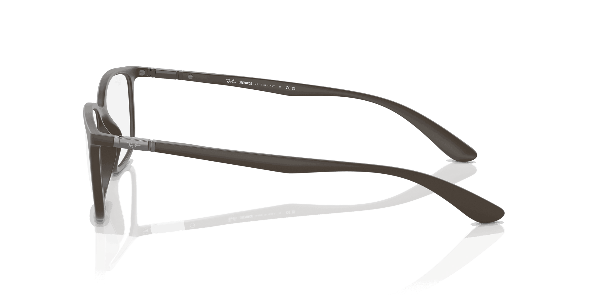 [Clear Lenses, Matte Brown Frame]