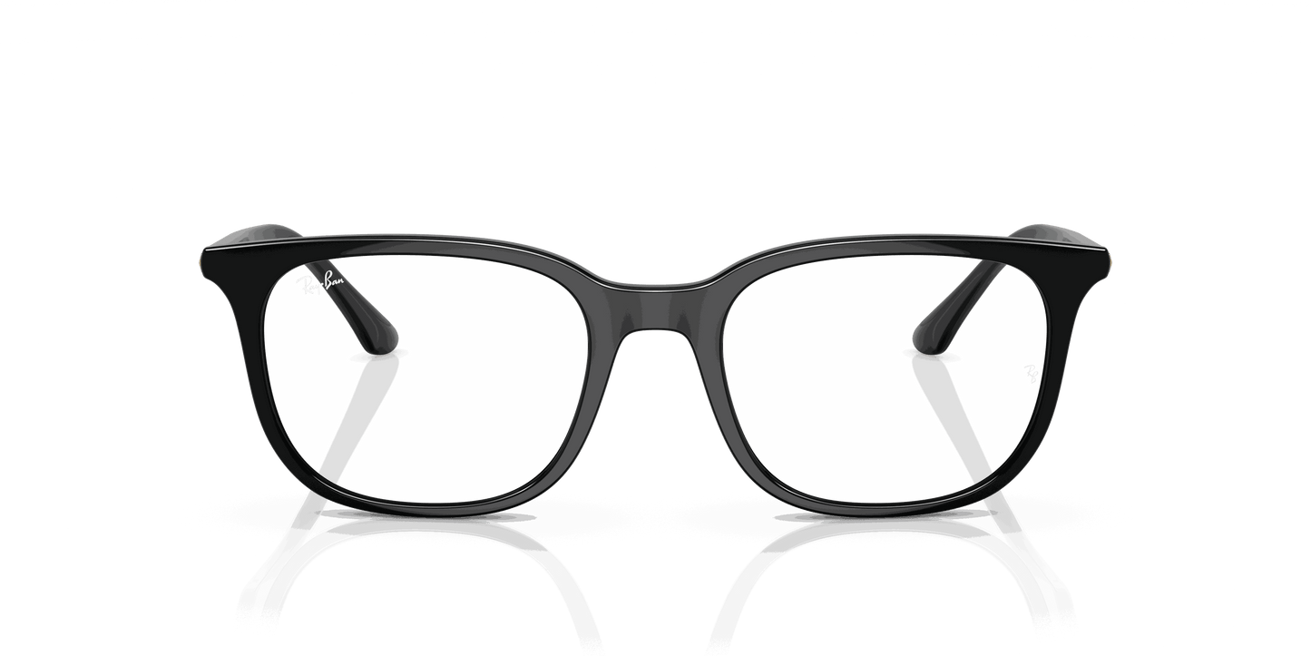 [Clear Lenses, Polished Black Frame]