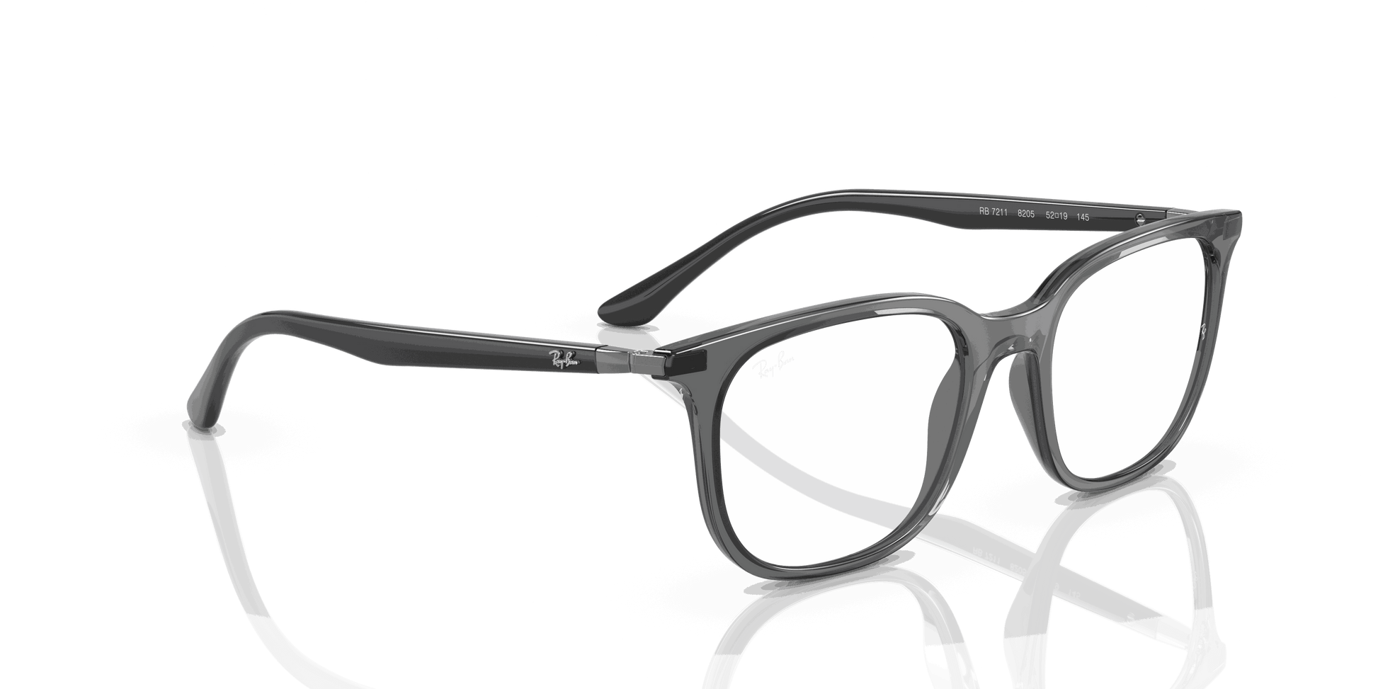 [Clear Lenses, Polished Transparent Grey Frame]