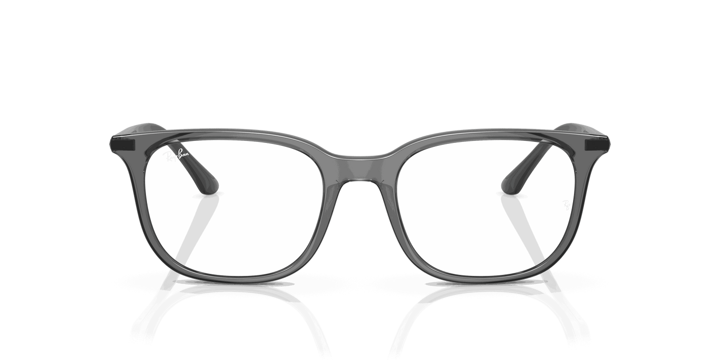 [Clear Lenses, Polished Transparent Grey Frame]