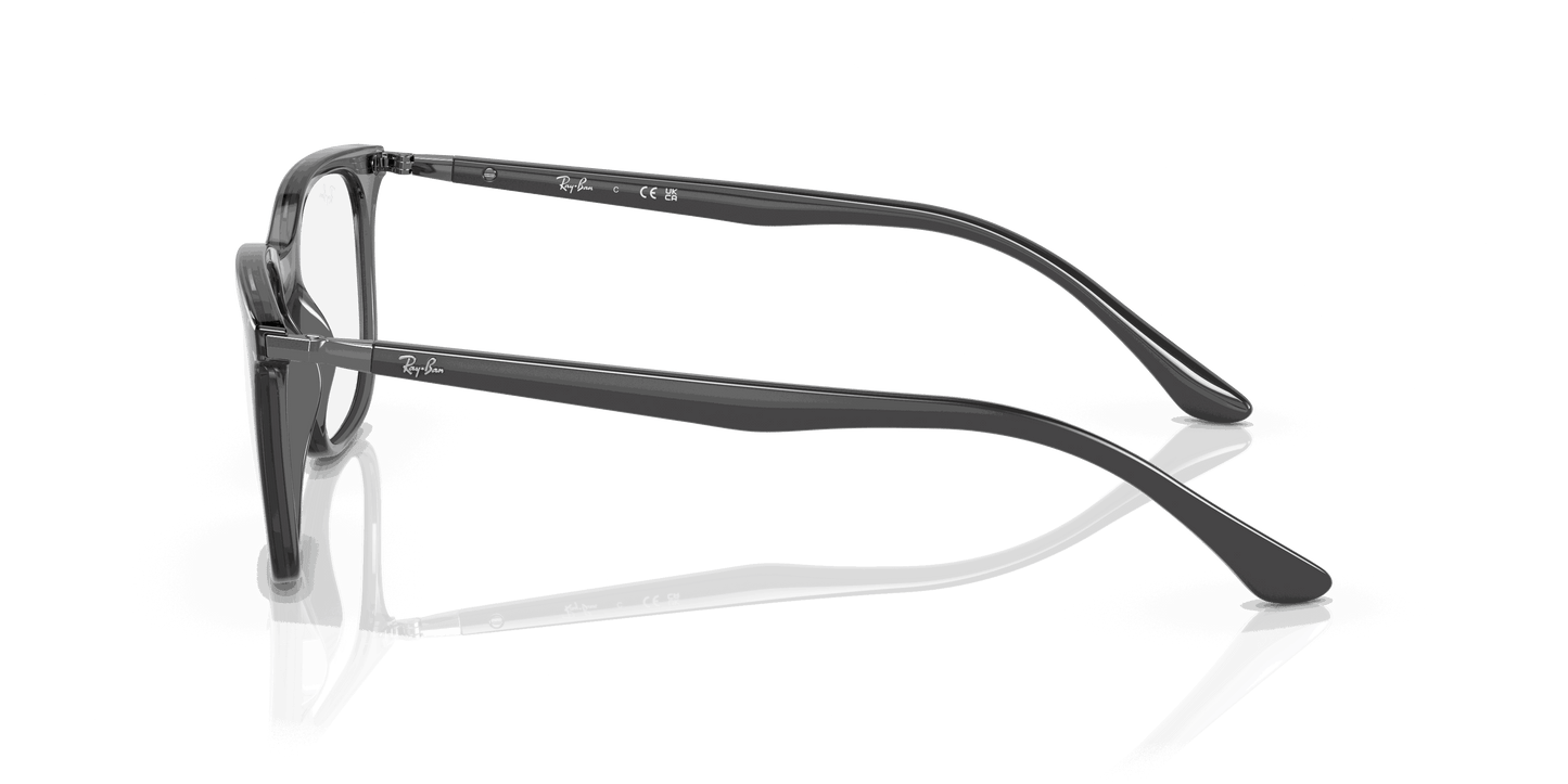 [Clear Lenses, Polished Transparent Grey Frame]