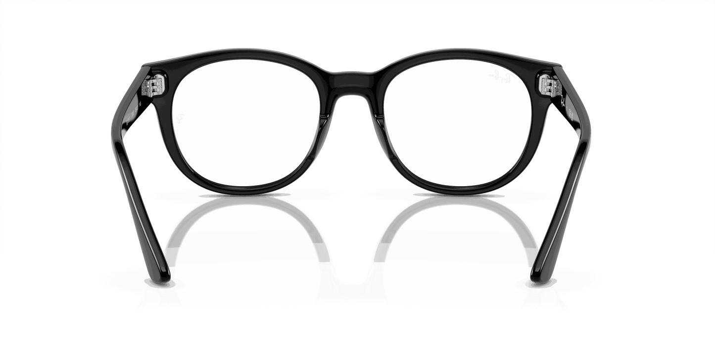 [Clear Lenses, Polished Black Frame]