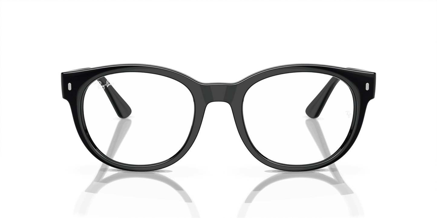 [Clear Lenses, Polished Black Frame]