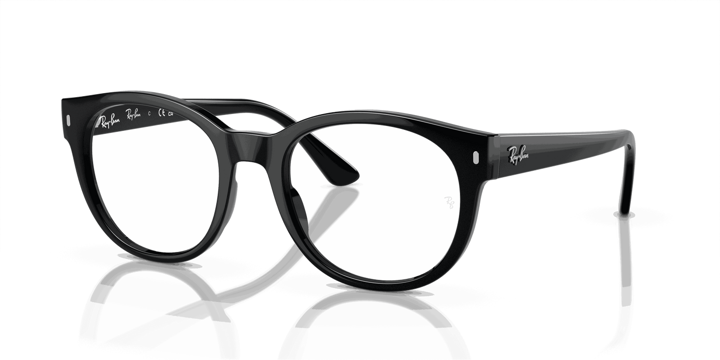 [Clear Lenses, Polished Black Frame]